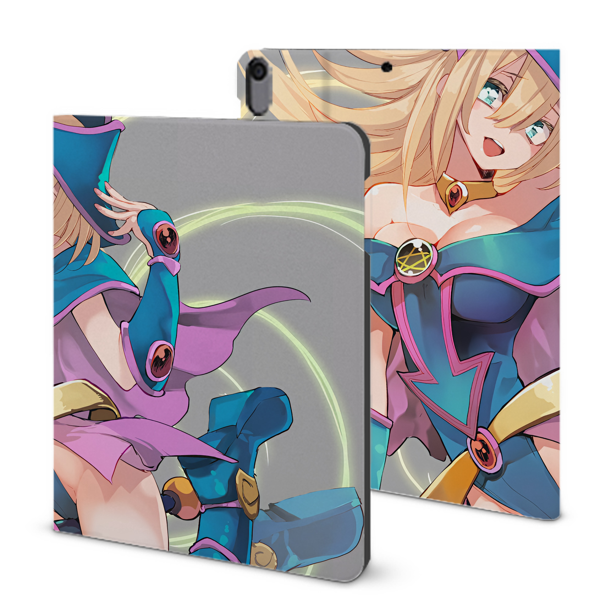 （画像用） 遊☆戯☆王 Yu-Gi-Oh! IPad ケース ブック型 PUレザー TPU 耐衝撃 軽量 薄型 ペン収納なし 全面保護 IPad 各モデル対応